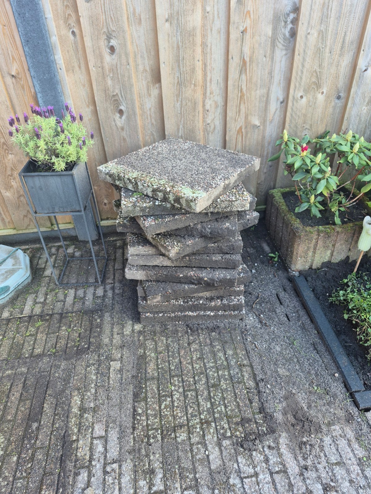Grindtegels, Tuin en Terras, Ophalen, Gebruikt, Overige materialen