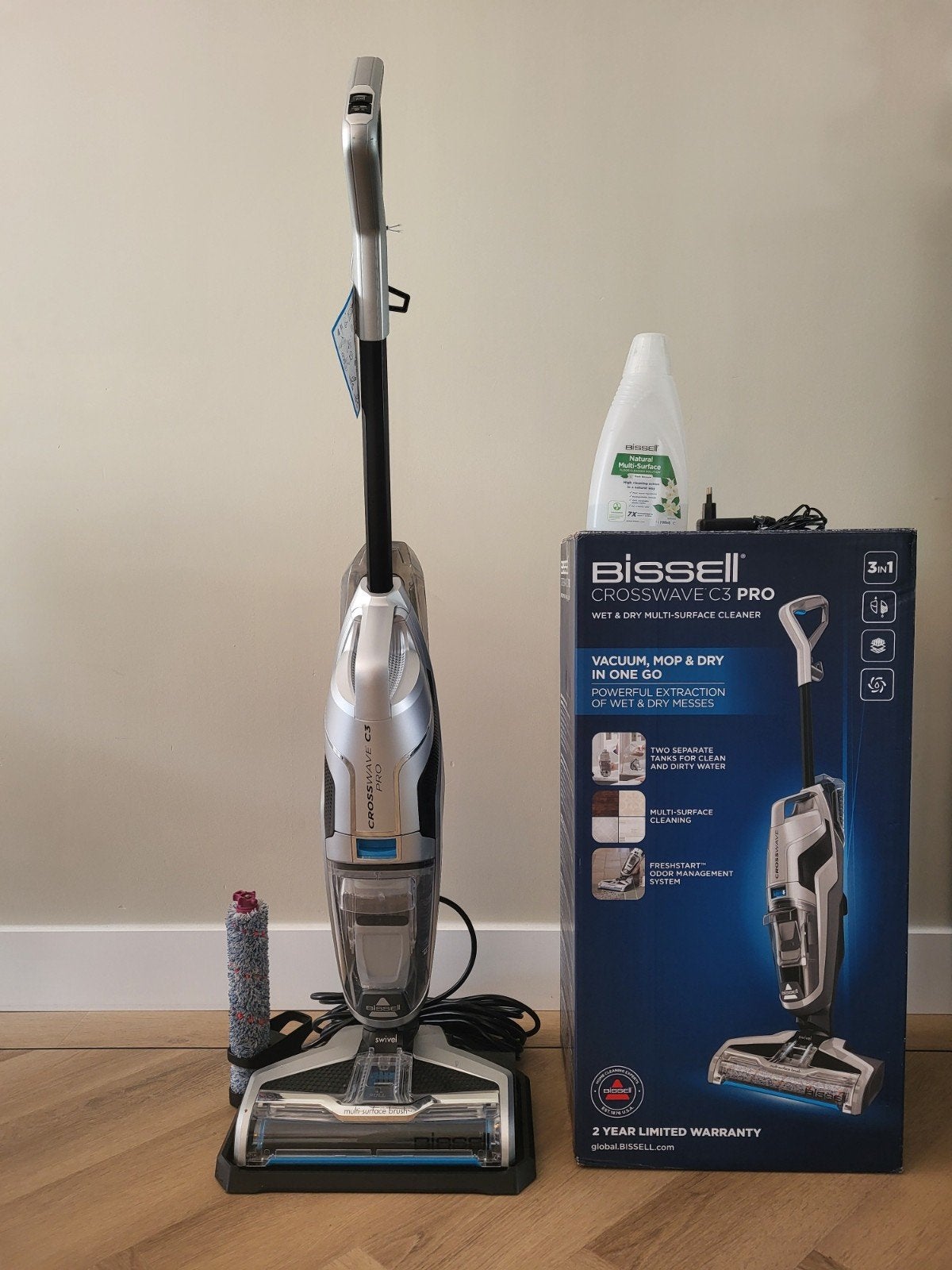 Bissell Crosswave C3 Pro - 3-in-1 reiniger, Ophalen of Verzenden, Zo goed als nieuw