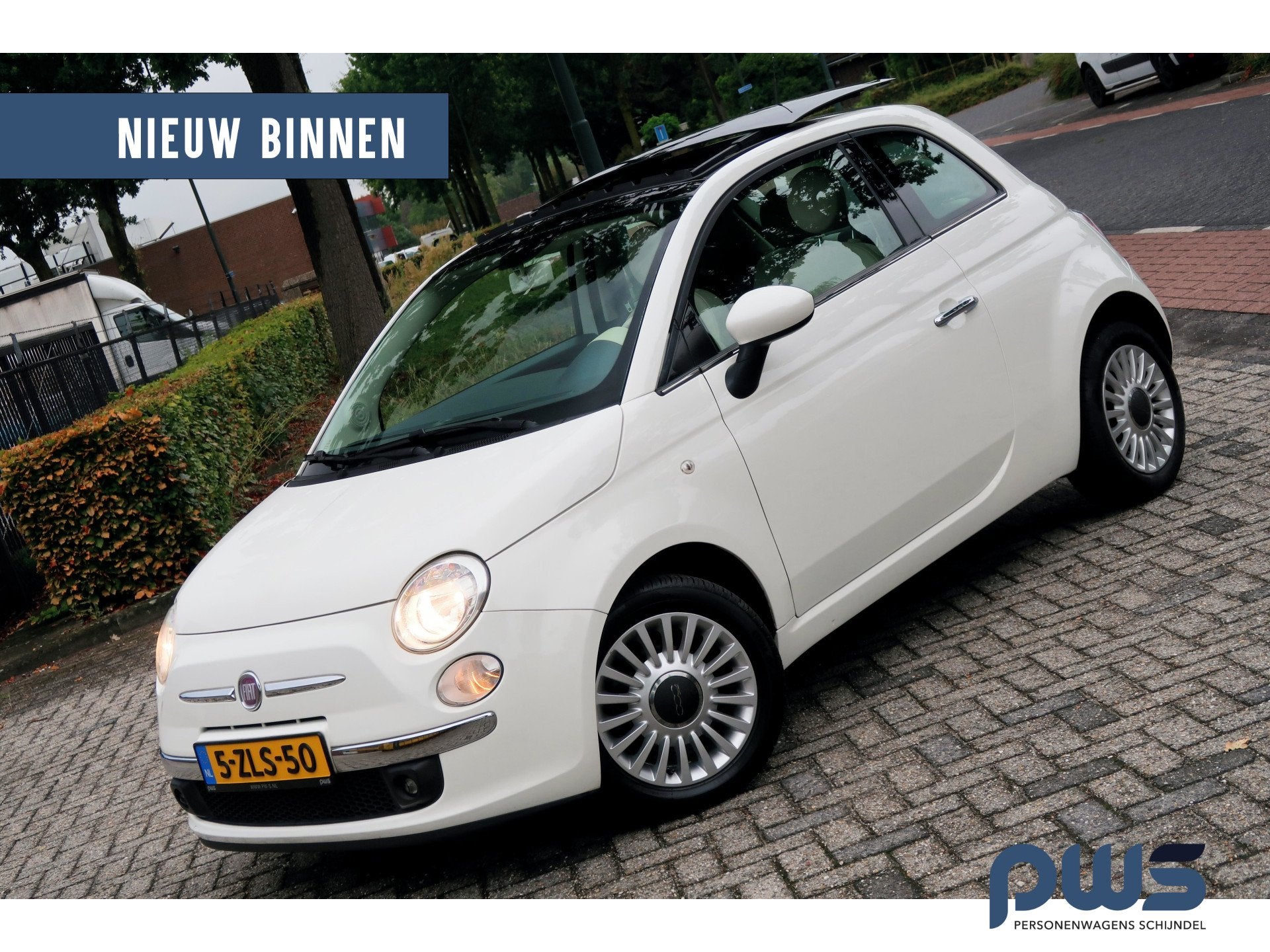 Fiat 500 0.9 TwinAir NL Schuifdak / Airco / LMV / apk 8-2027, Auto's, Euro 5, Gebruikt, 31 €/maand, Handgeschakeld