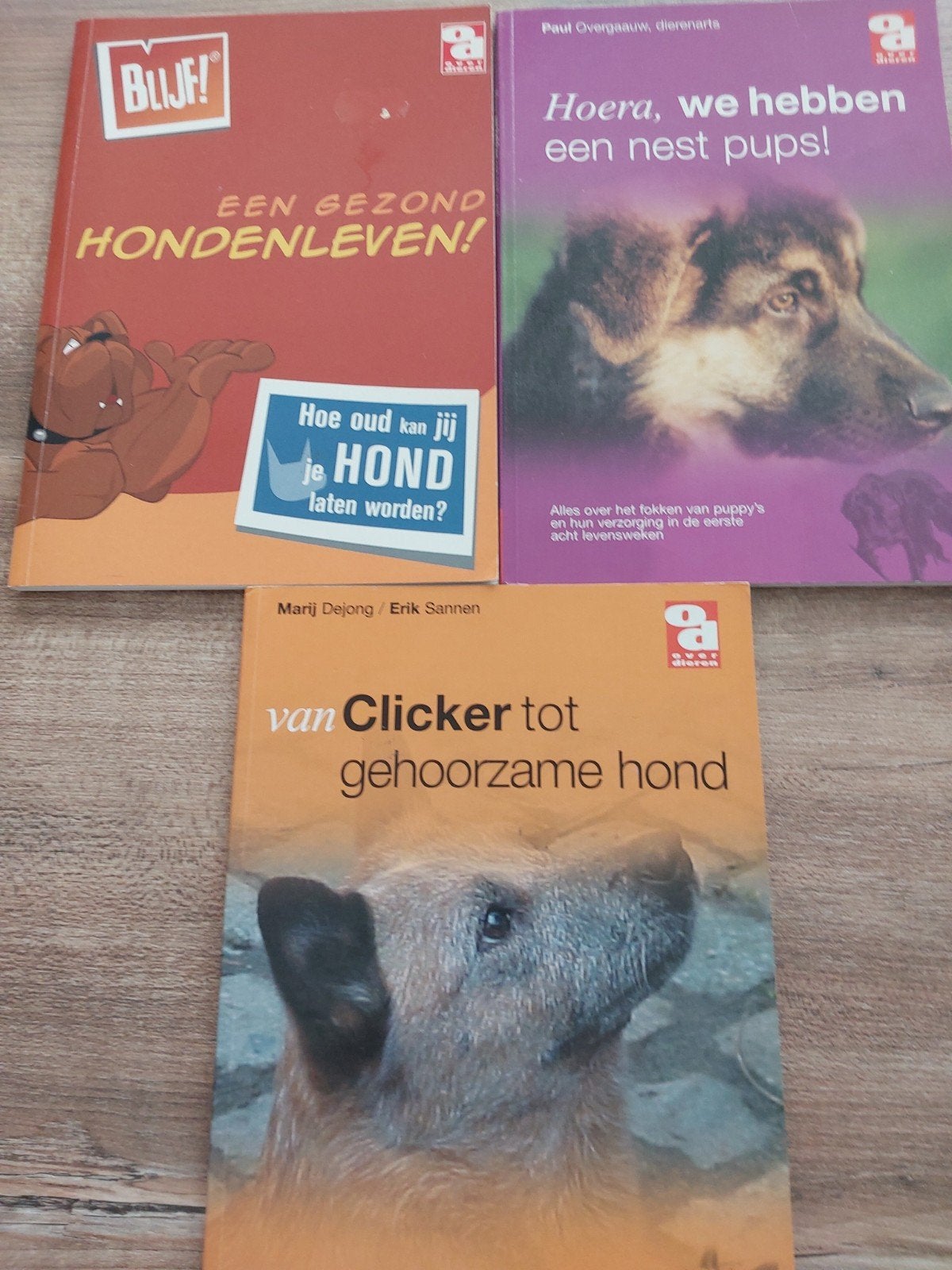 Hondenboekjes- 3x samen € 1.50, Ophalen of Verzenden, Zo goed als nieuw, Honden, Paul Overgaauw, Marij Dejong, Erik Sannen