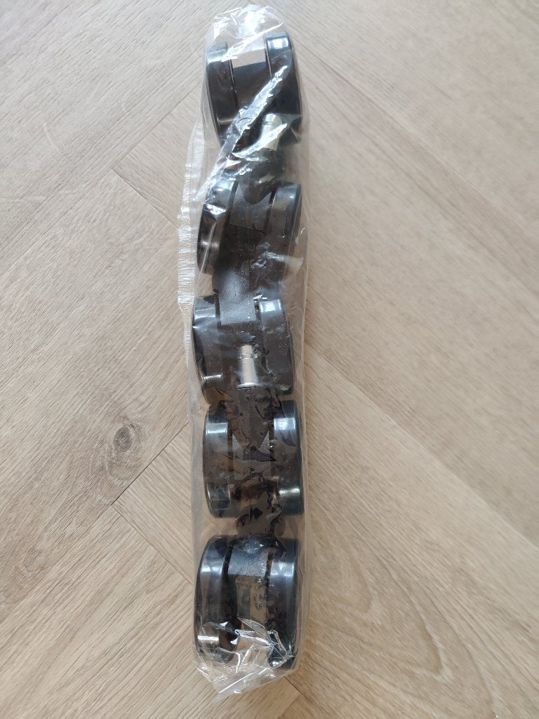 Harde bureaustoelwielen 60mm - Stift 11mm, Ophalen of Verzenden, Nieuw
