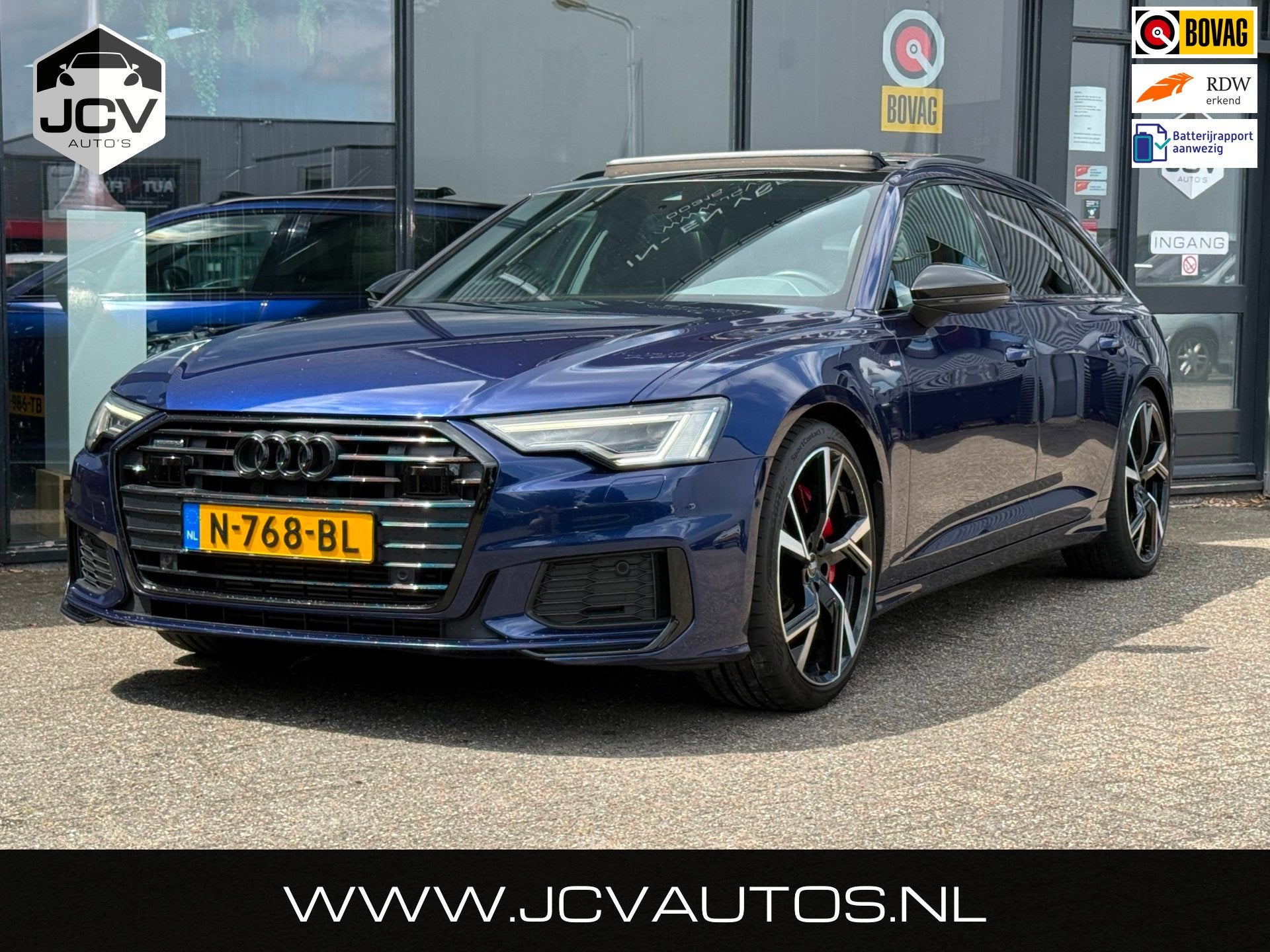 Audi A6 Avant 55 TFSI e quattro Competition S-LINE/PANO, Gebruikt, Euro 6, 4 cilinders, Blauw
