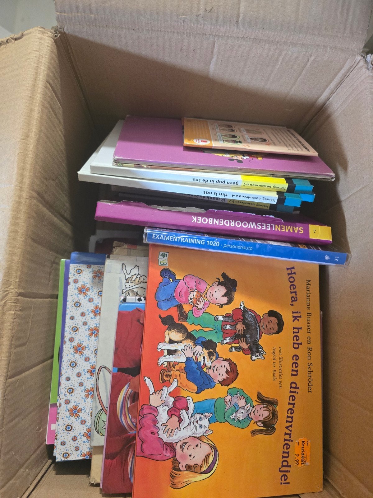 Doos vol diverse kinderboeken, Ophalen, Gelezen, Fictie algemeen