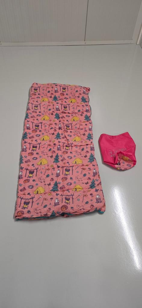 Slaapzak 160x70 cm, comfort 8C, roze met print, Ophalen of Verzenden
