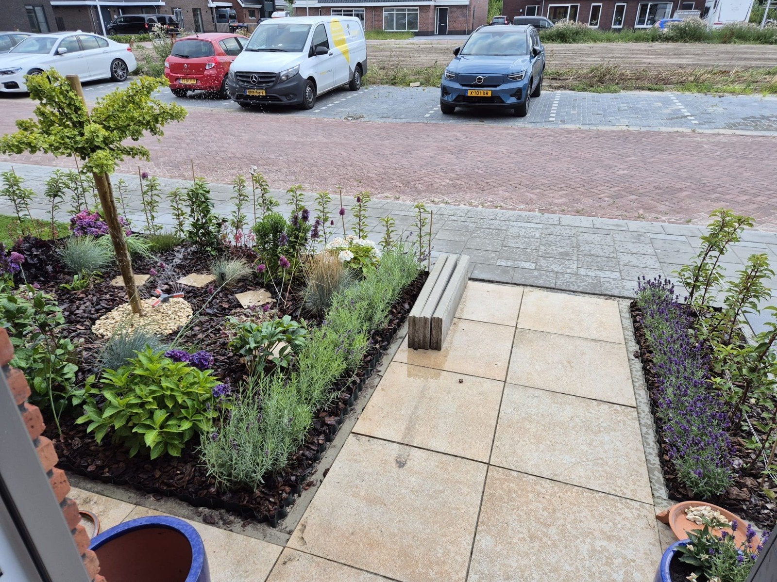 Betonbandjes voor tuin of terras, Ophalen, Gebruikt, Beton, Overige typen