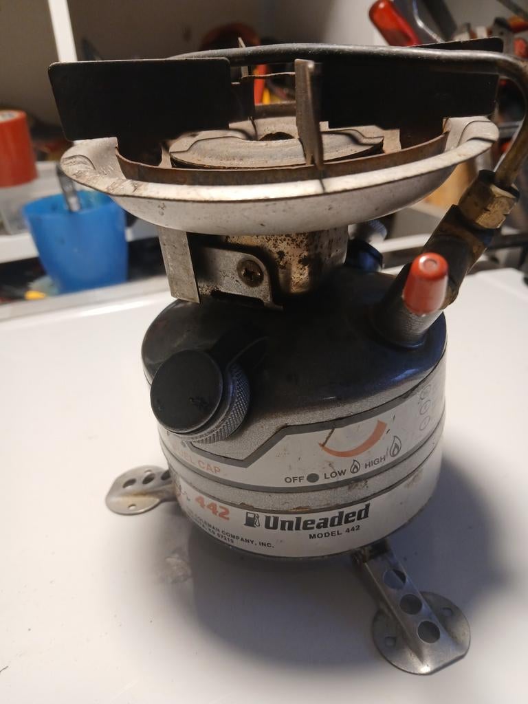 Benzine brander colleman 442 voor 100 euro, Ophalen of Verzenden, Gebruikt, Overige typen