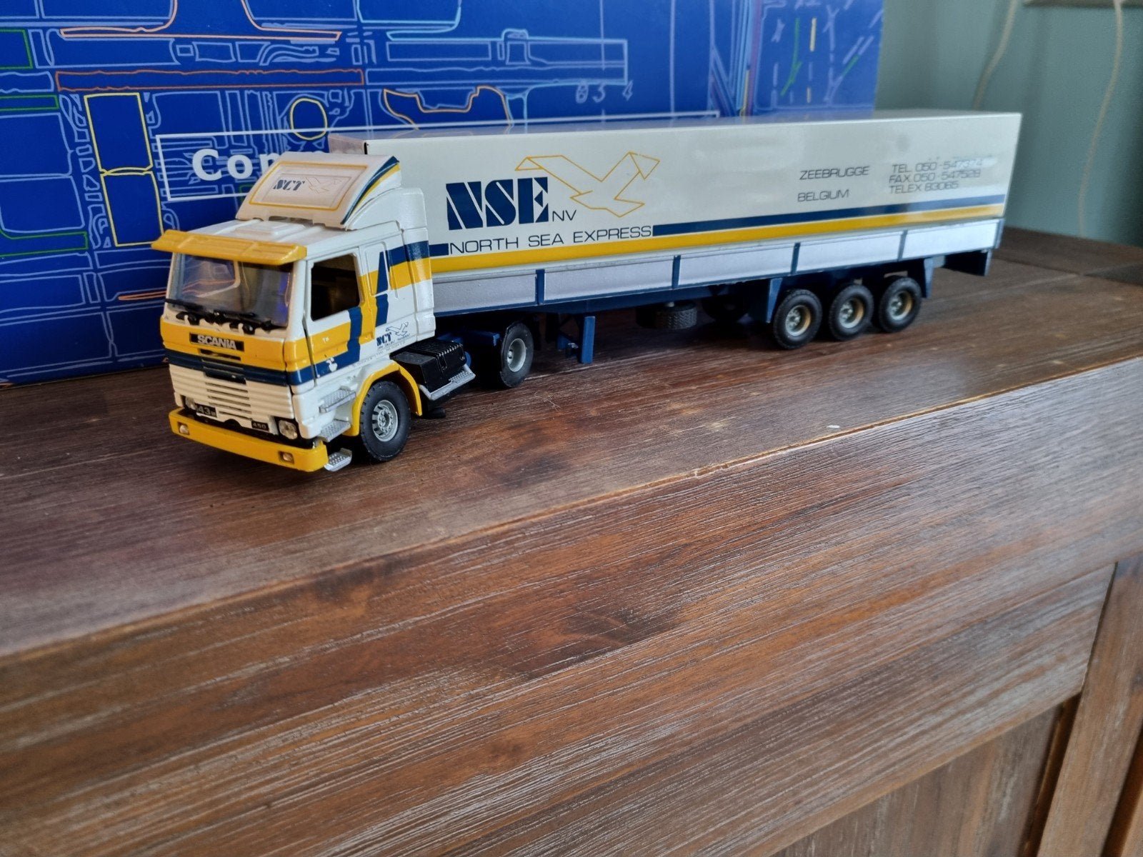 Tekno scania 113 NSE dirk calland België, Ophalen of Verzenden, Zo goed als nieuw, Bus of Vrachtwagen, Tekno