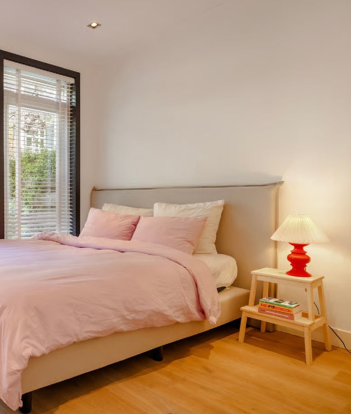 Hoofdbord Matt Sleeps 180cm, Ophalen, Beige, Tweepersoons, Zo goed als nieuw