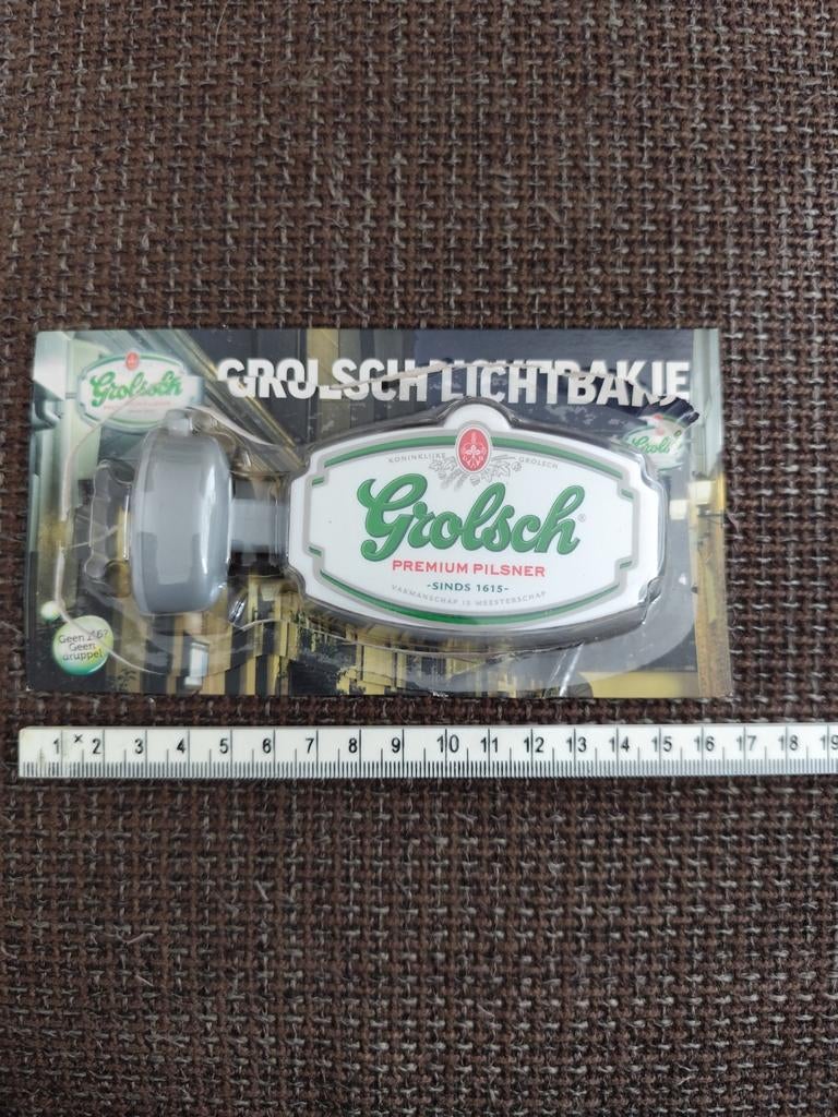 Grolsch lichtbakje, Ophalen of Verzenden, Zo goed als nieuw, Lichtbak of (neon) lamp