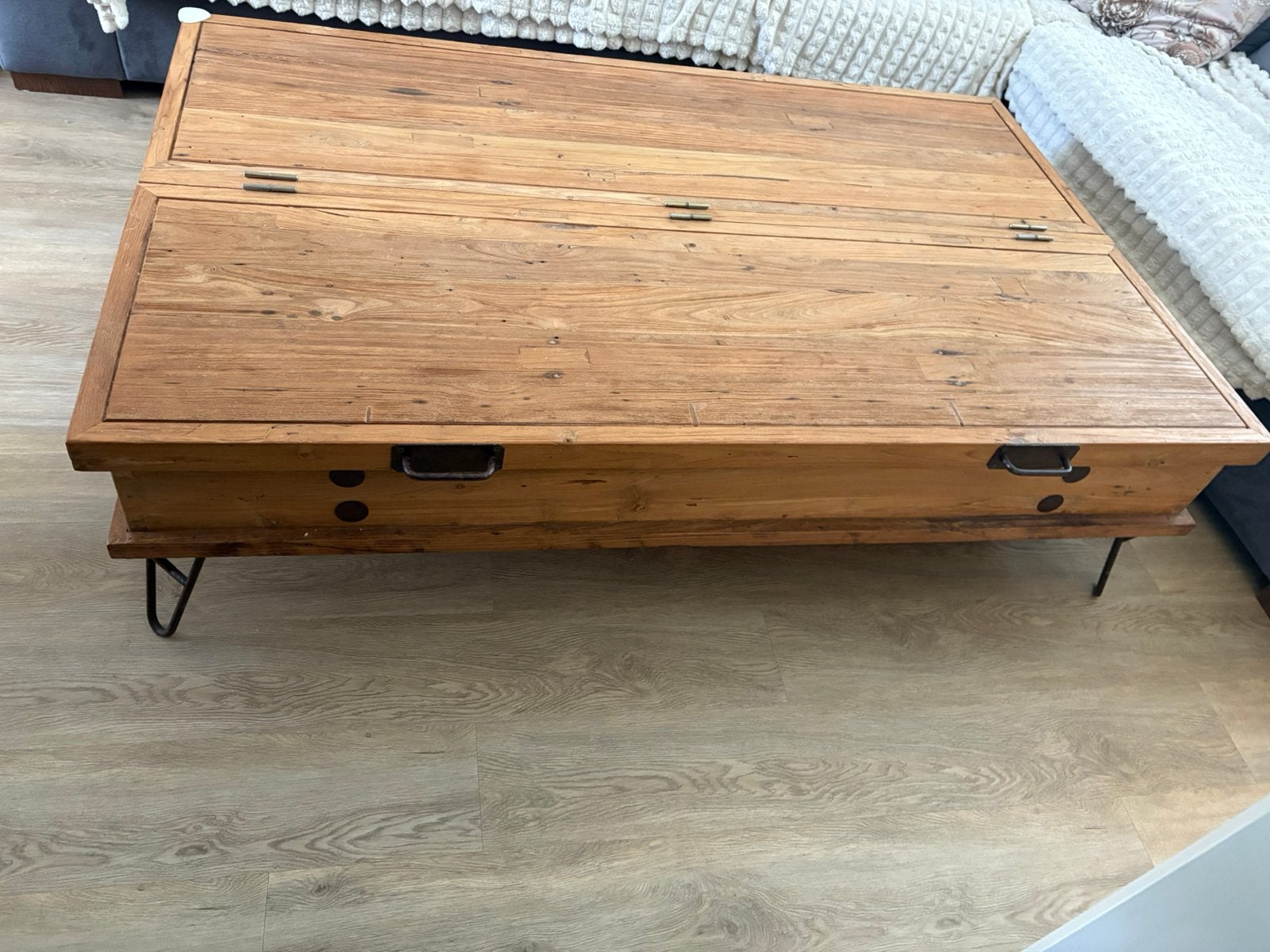 Rofra Home Salonkist / Salontafel met opbergruimte, Ophalen, 100 tot 150 cm, 50 tot 100 cm, Zo goed als nieuw