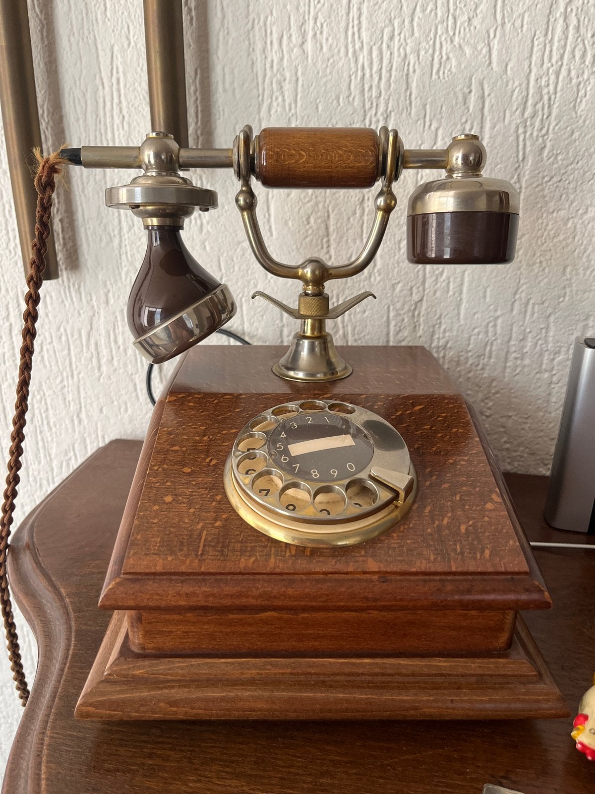 Antieke Telefoon met Draaischijf - Decoratief Stuk, Ophalen