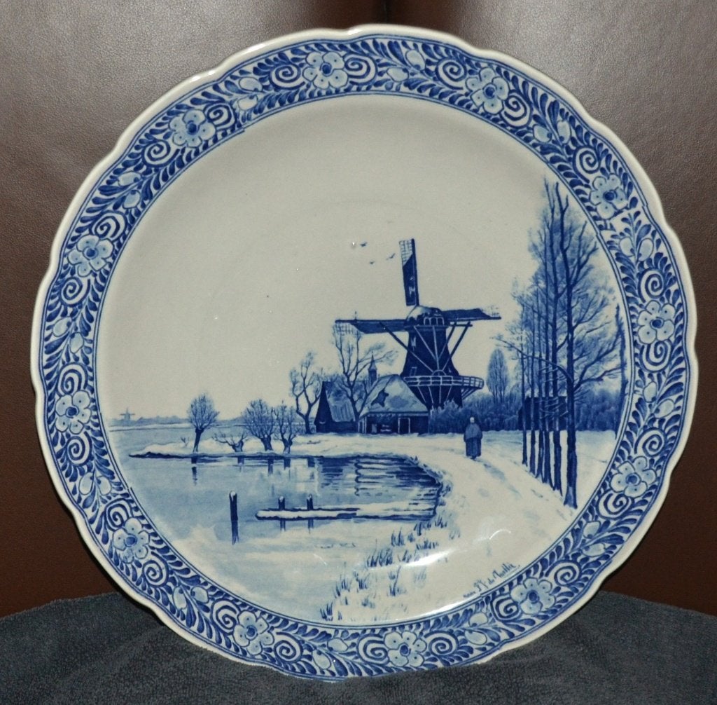 Mooie oude porseleinen borden., Ophalen of Verzenden