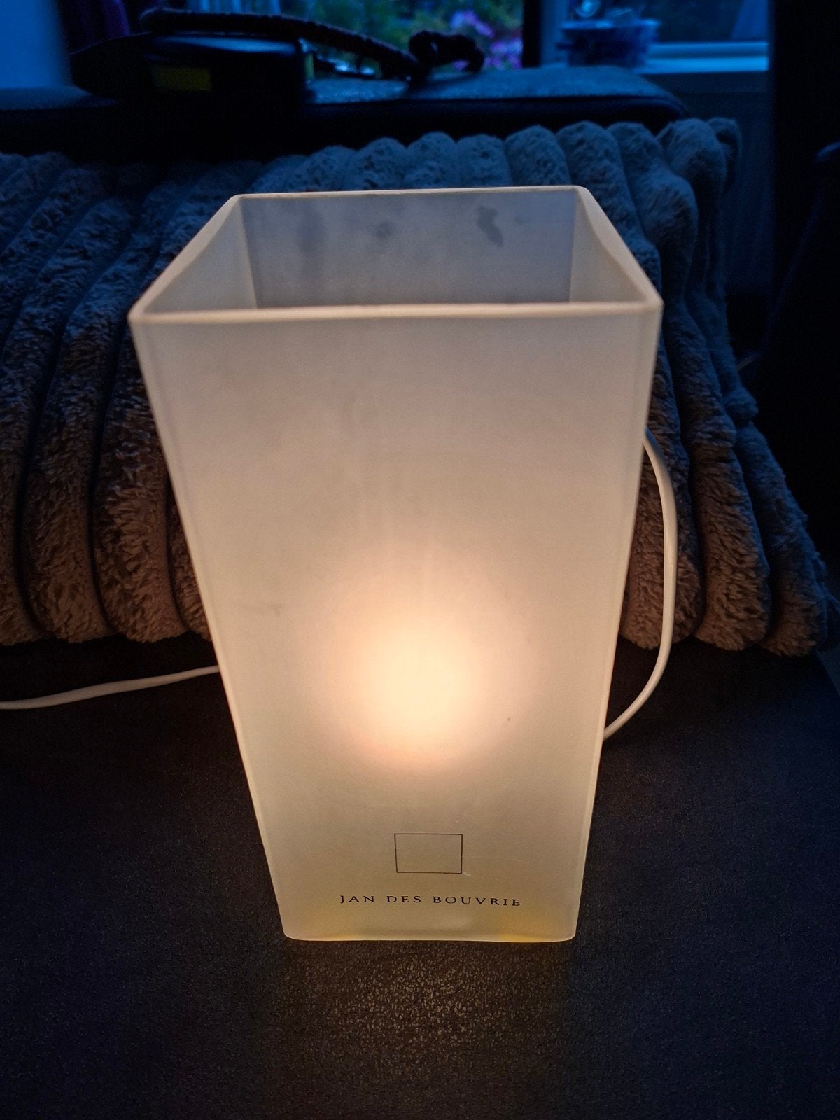 Jan des Bouvrie tafellamp - Frosted glas 10 euro, Wit, Overige merken, Gebruikt, Overige fittingen