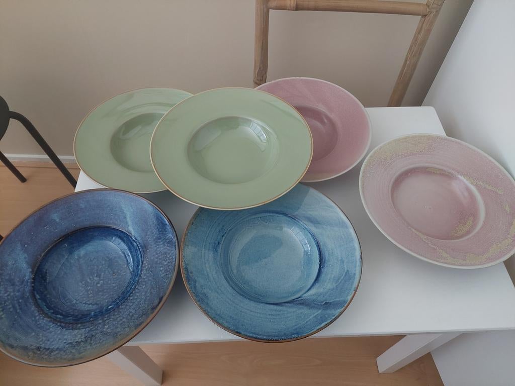 Pastaborden in verschillende kleuren van HKLiving, Huis en Inrichting, Keuken | Servies, Ophalen