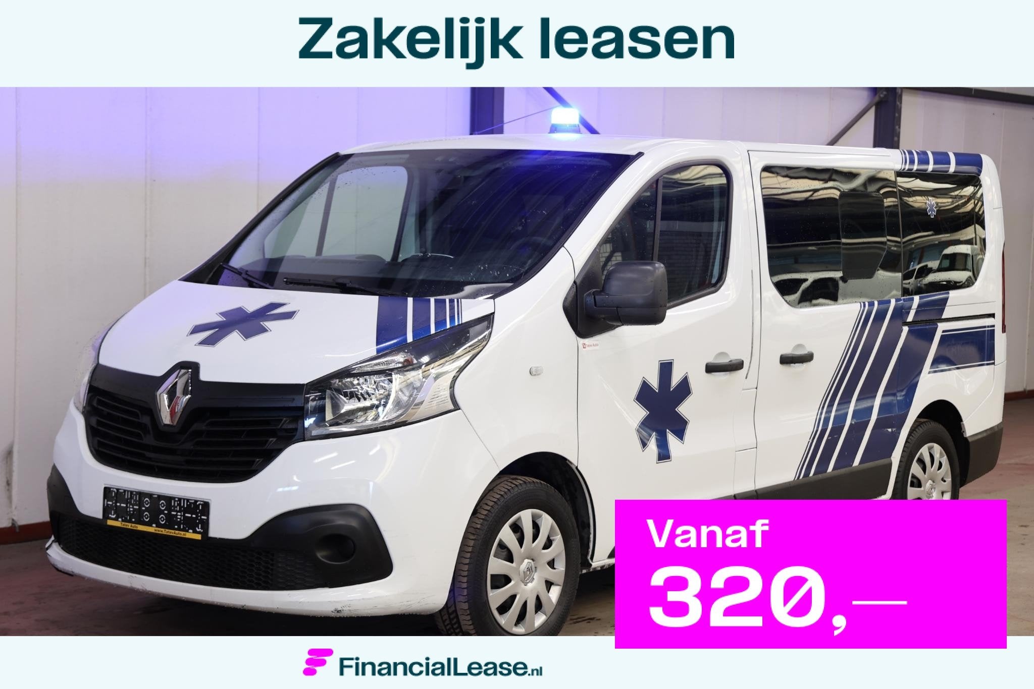 Renault Trafic AMBULANCE VSAV Rettungswagen Krankenwagen, Voorwielaandrijving, Gebruikt, Euro 6, 4 cilinders