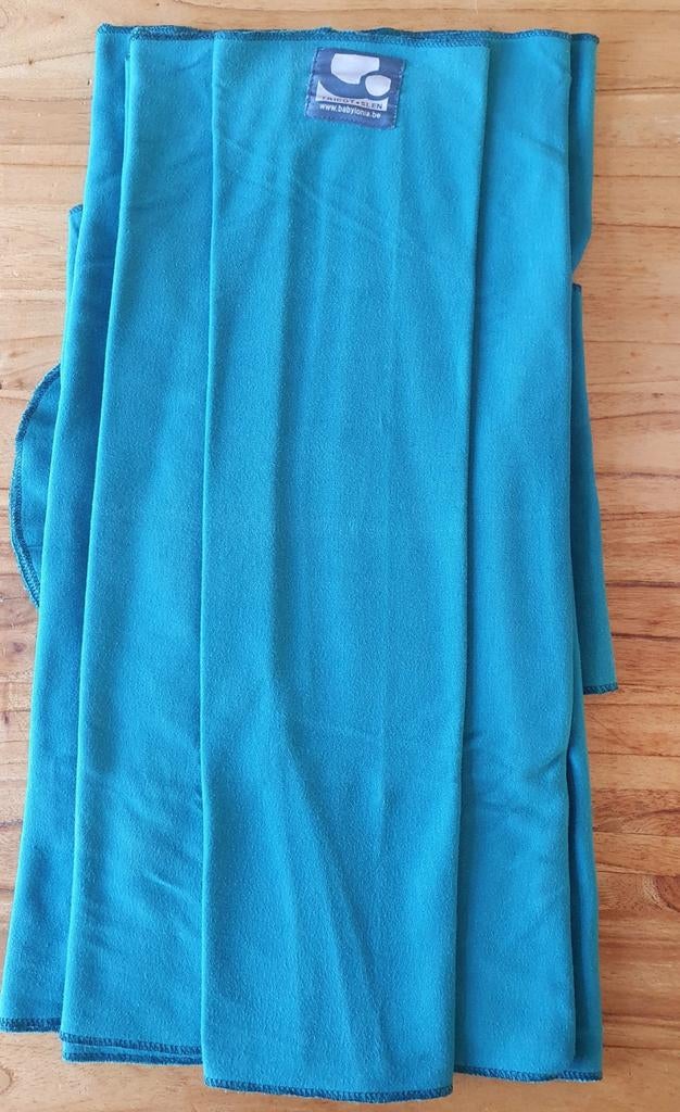 Tricot slen - Babylonia - Turquoise draagdoek - 514cm lang, Kinderen en Baby's, Babydragers en Draagdoeken, Overige merken, Draagdoek