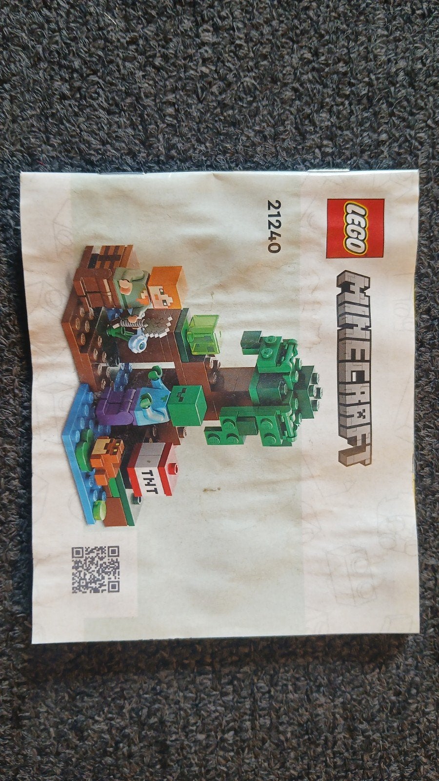 lego minecraft het moeras avontuur, Ophalen of Verzenden, Zo goed als nieuw, Complete set, Inclusief instructies
