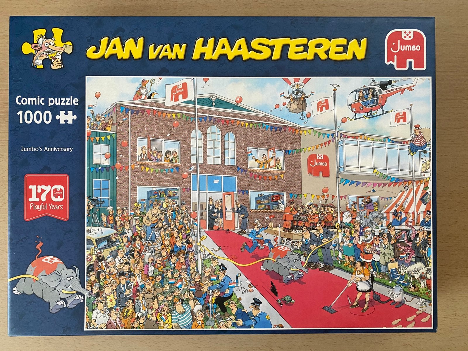 (Compleet) Jan van Haasteren 170 jaar Jumbo 1000 stukjes, Hobby en Vrije tijd, Ophalen of Verzenden, 500 t/m 1500 stukjes, Zo goed als nieuw