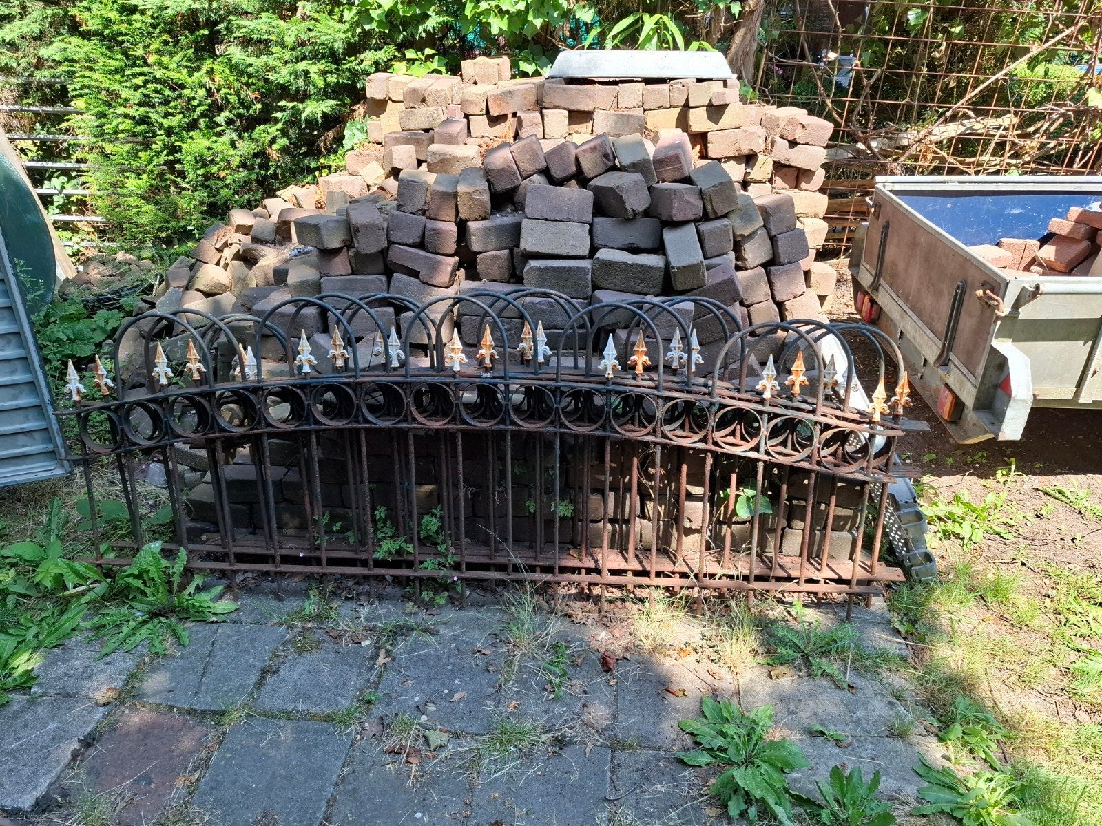 Tuinhekken, Ophalen, IJzer