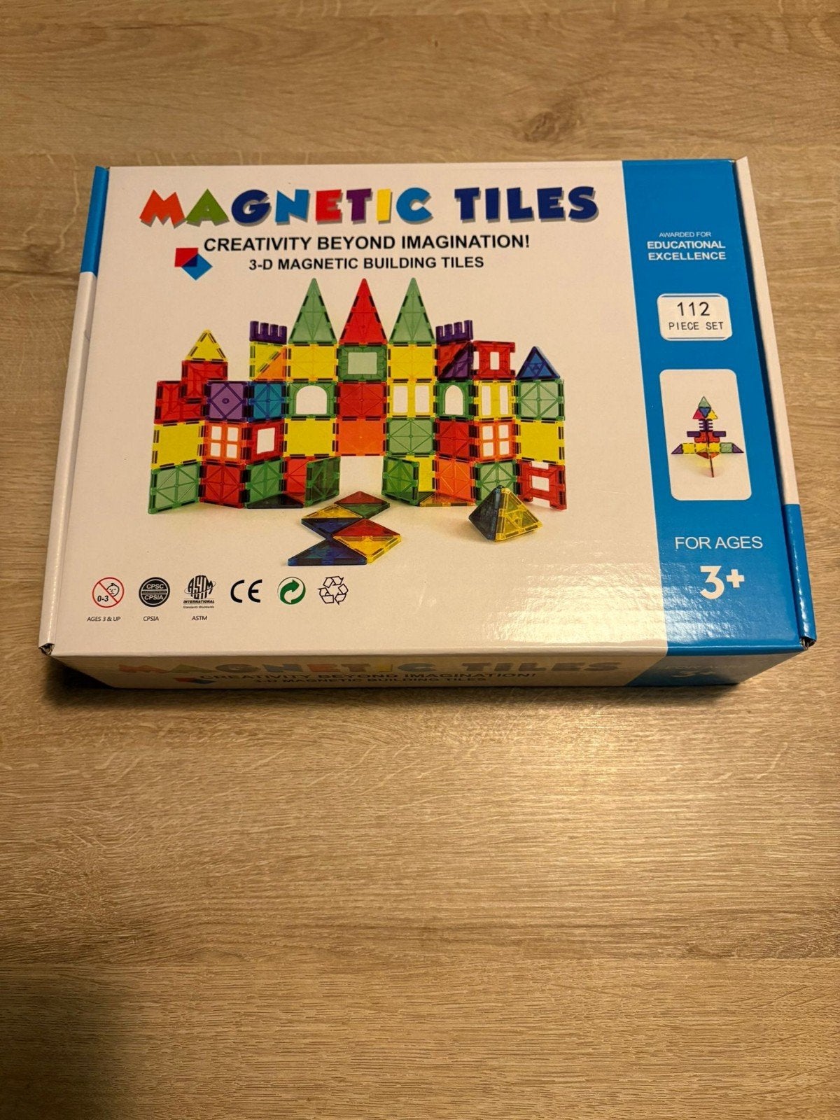 Magnetic Tiles 112-delige set - Nieuw in doos!, Kinderen en Baby's, Speelgoed | Bouwstenen, Ophalen of Verzenden, Nieuw, Overige merken