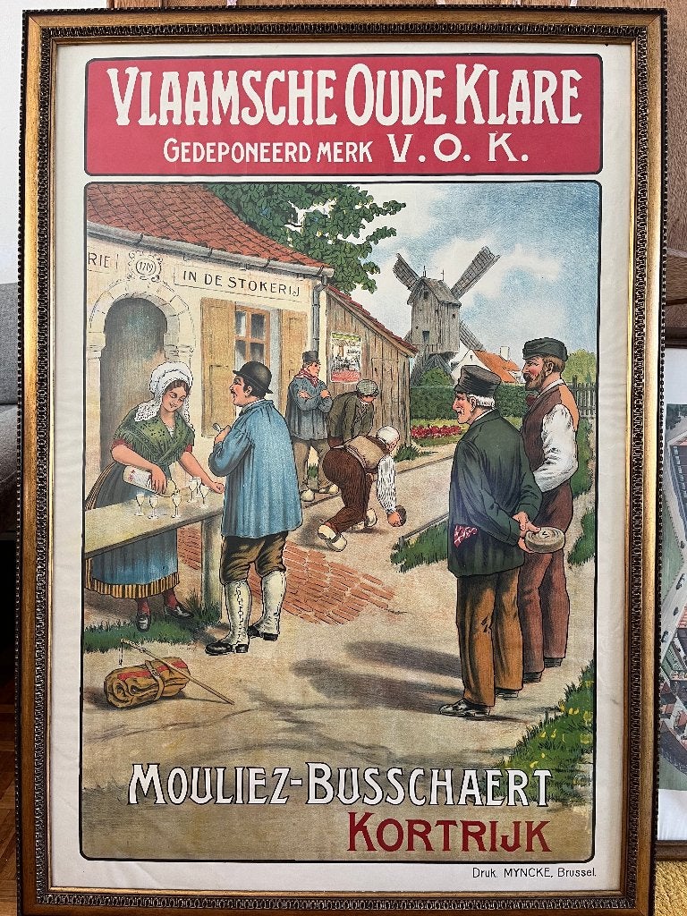 VLAAMSCHE OUDE KLARE, Ophalen of Verzenden, Gebruikt, Reclamebord
