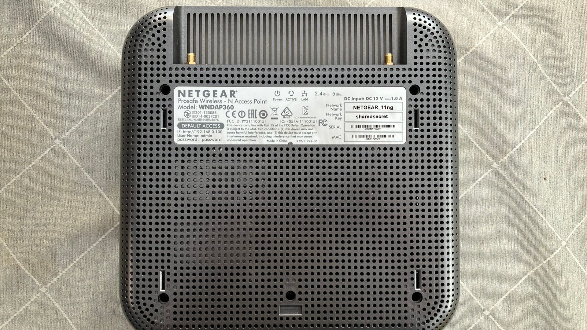 Netgear accesspoint, Computers en Software, Accesspoints, Ophalen of Verzenden, Gebruikt