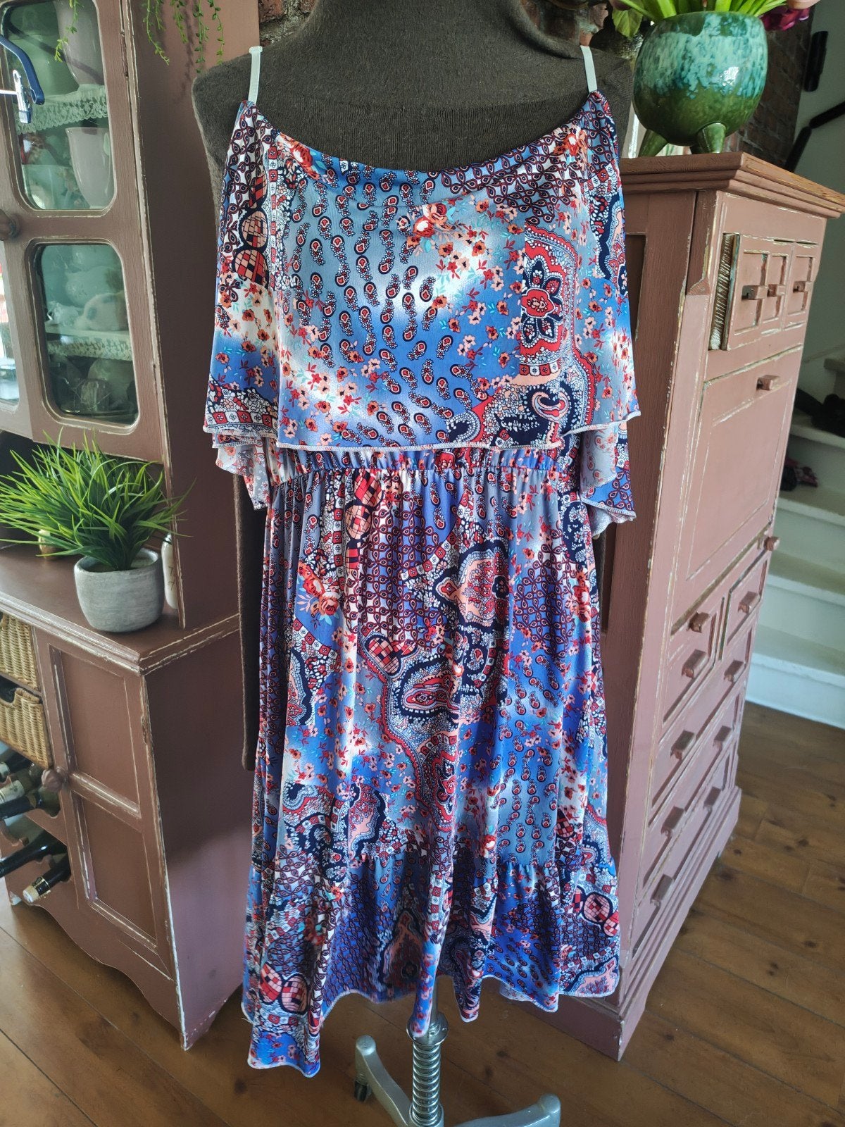 jurk xl xxl kreukvrij stretch, Kleding | Dames, Jurken, Meerkleurig, Maat 46/48 (XL) of groter, Ophalen of Verzenden, Zo goed als nieuw