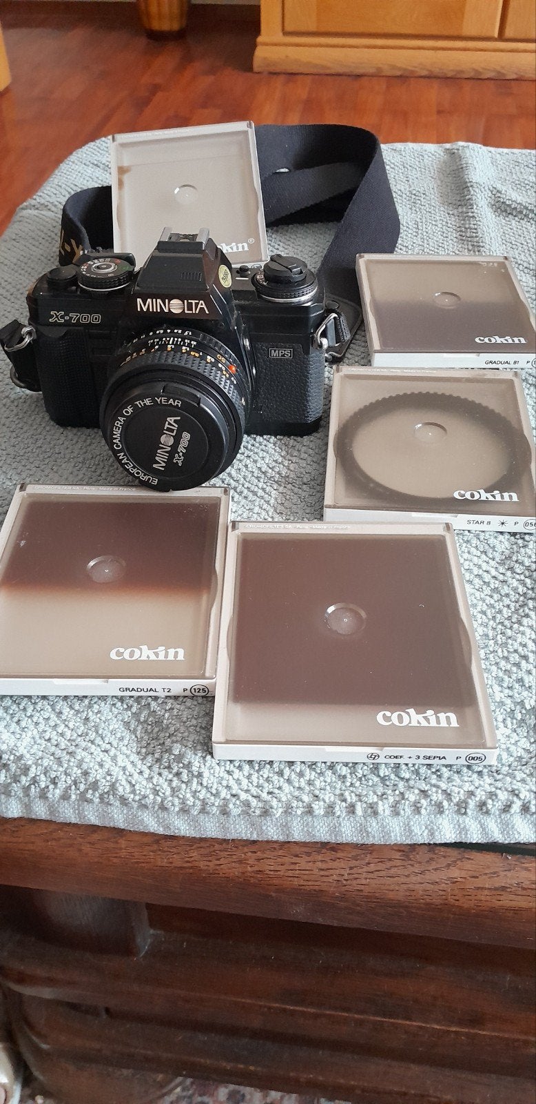Minolta X-700 Analoge Spiegelreflexcamera met Accessoires, Ophalen, Gebruikt, Spiegelreflex, Minolta