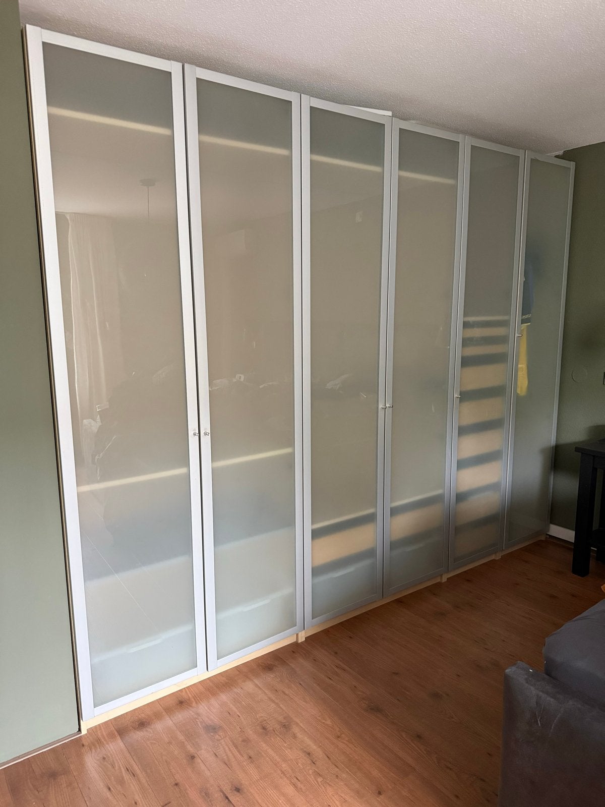 Ikea Pax Kast 2,5 meter breed met glazen deuren, Huis en Inrichting, Gebruikt, 200 cm of meer, Ophalen of Verzenden, Met lade(s)