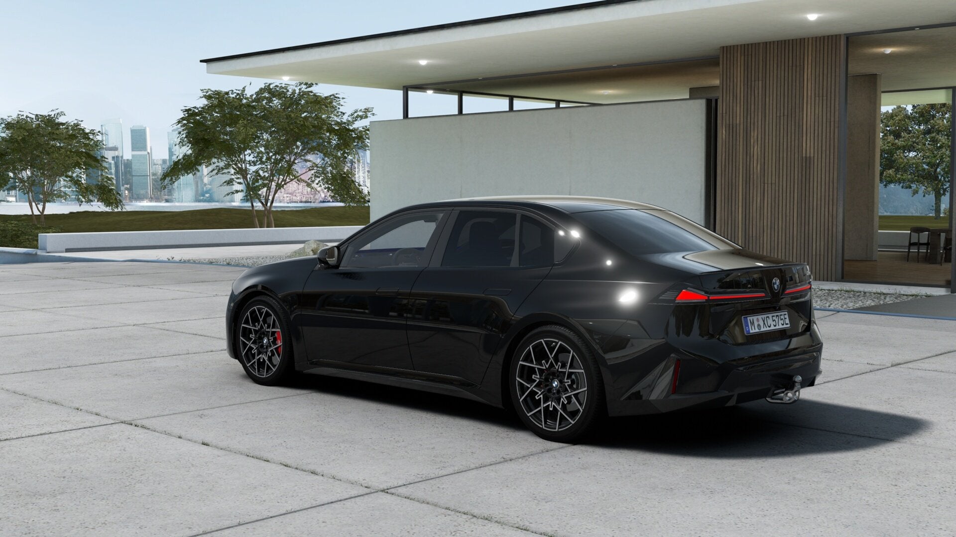 BMW i3 40 xDrive / Panoramadak / Trekhaak / 3D Head-Up / M S, Auto's, Automaat, Zwart, 2065 kg, Zwart