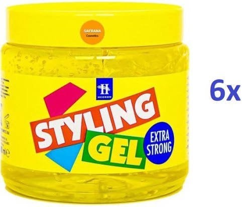 Hegron Extra Strong Haargel 500 ml Normale prijs, Ophalen of Verzenden, Nieuw, Gel, Wax, Haarlak of Mousse