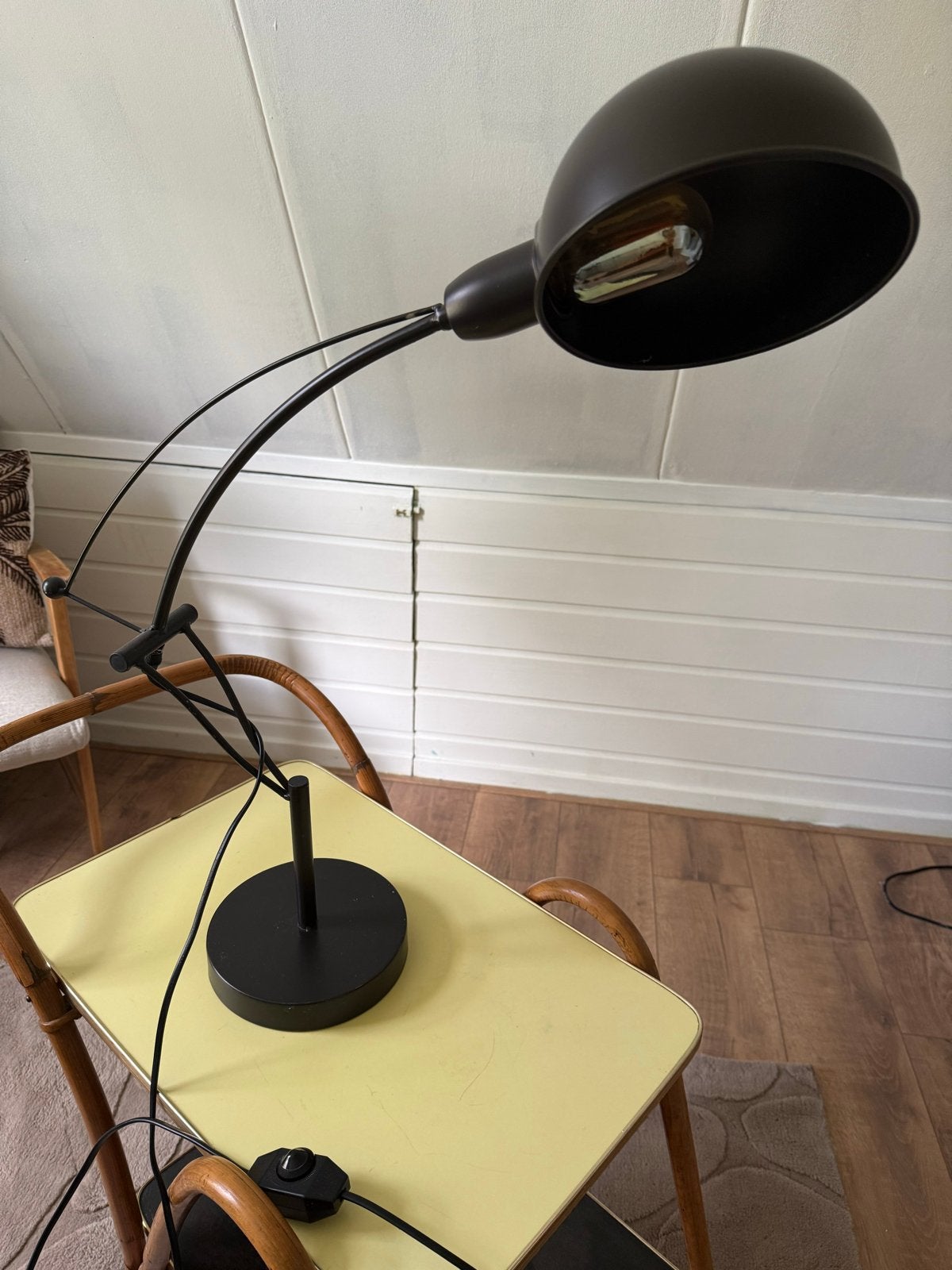 Zwarte VT WONEN tafellamp, Ophalen, Gebruikt, Metaal, 50 tot 75 cm