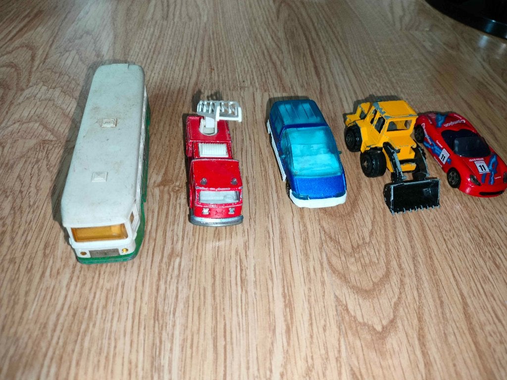 Majorette set 5 vintage voertuigen, Ophalen of Verzenden, Gebruikt, Overige typen