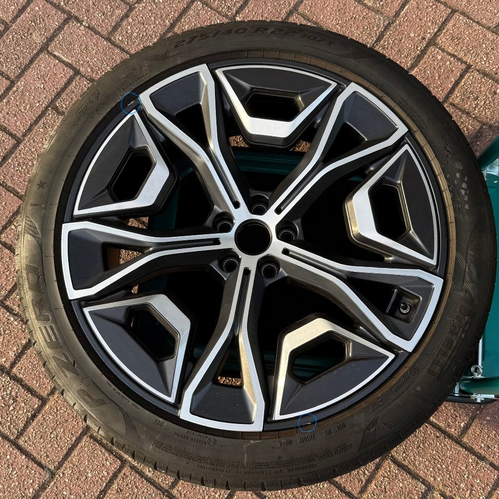 4x BMW iX 22 Inch Velgen Styling 1021 Lichtmetaal met banden, Ophalen, Gebruikt, 275 mm, Banden en Velgen