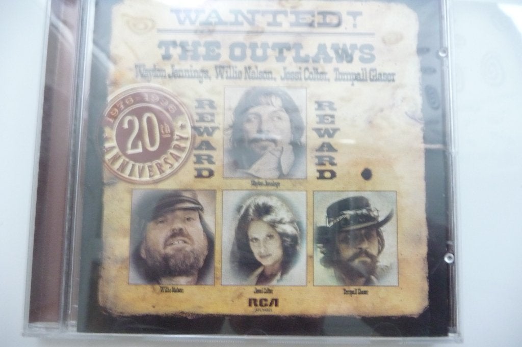 Wanted  --  The Outlaws (Waylon, Willie, Jessi and Tompall), Gebruikt, Ophalen of Verzenden, Verzamelalbum, Inclusief doosje