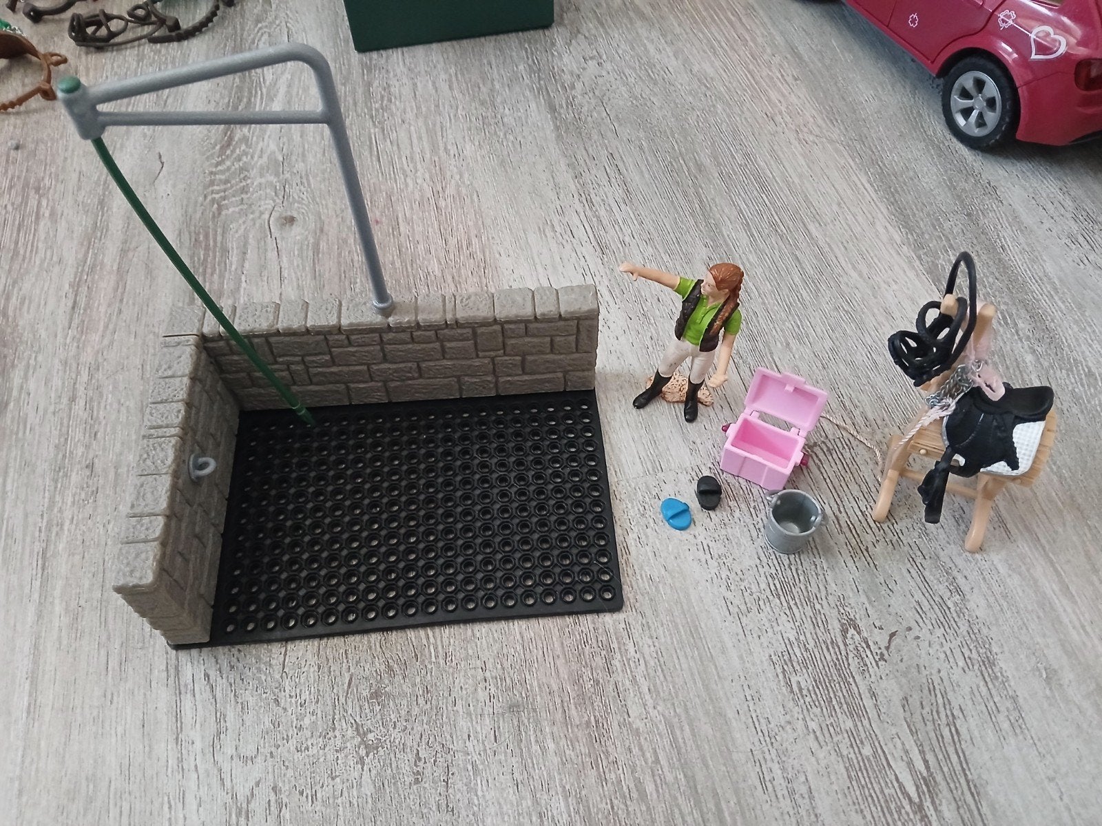 Schleich Paarden Wasplaats met Accessoires, Ophalen of Verzenden