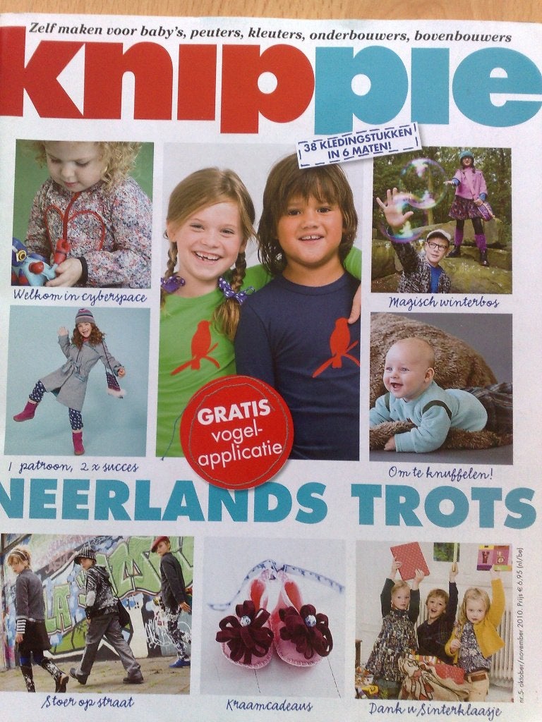Knippie leuke patronen nr: 5 oktober / november 2010, Hobby en Vrije tijd, Kledingpatronen, Verzenden, Zo goed als nieuw, Kind