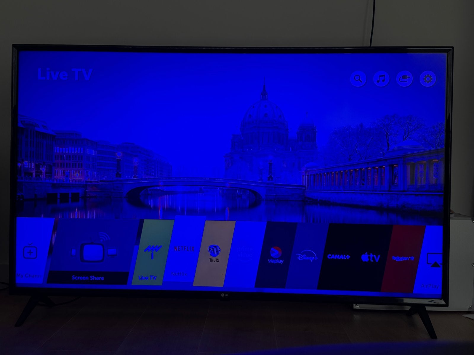 LG Smart TV 55 inch, Audio, Tv en Foto, Televisies, Ophalen, Gebruikt, 50 Hz, 100 cm of meer