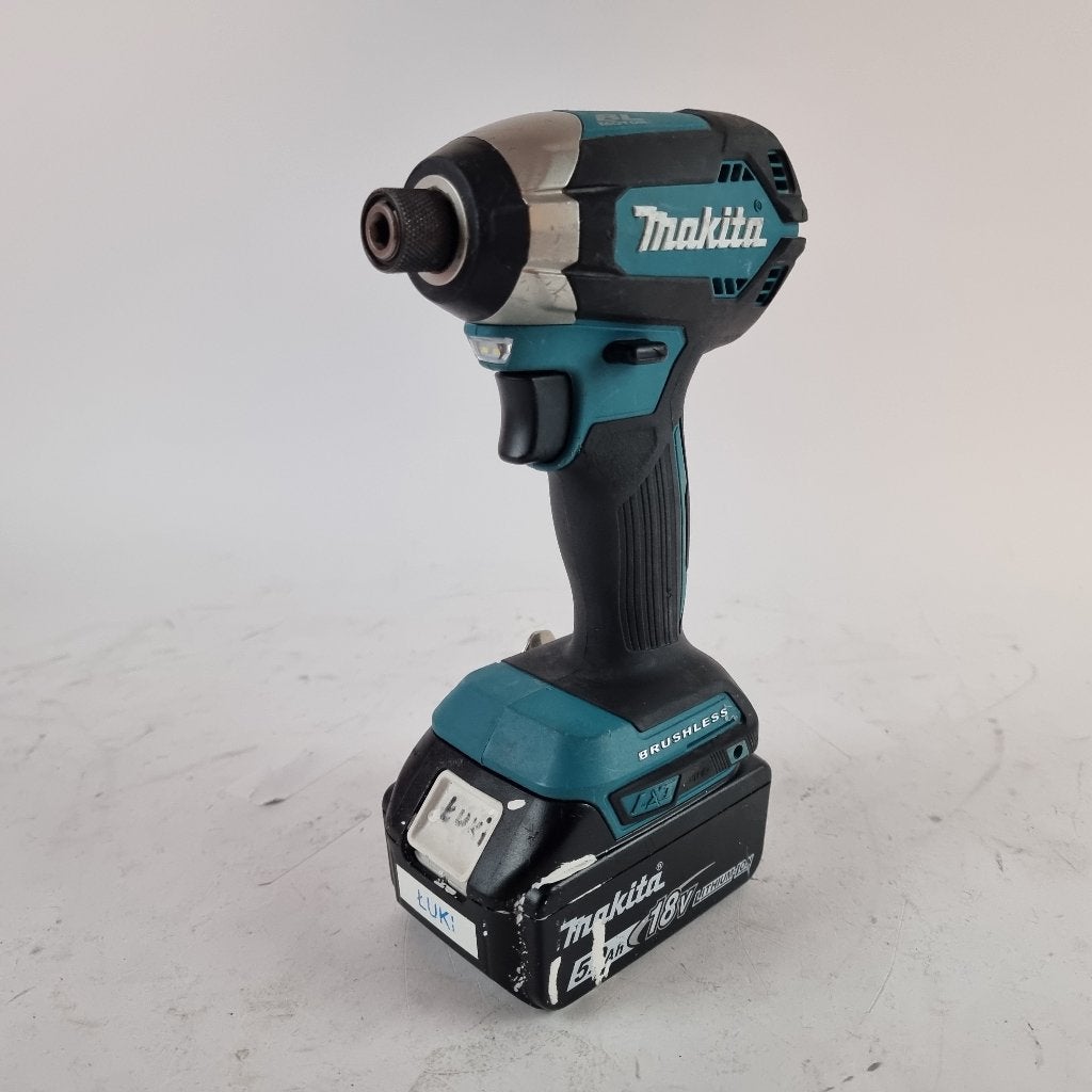 Makita DTD153 Slagschroevendraaier + 5.0Ah 18v accu, Gebruikt, Ophalen of Verzenden, X, X