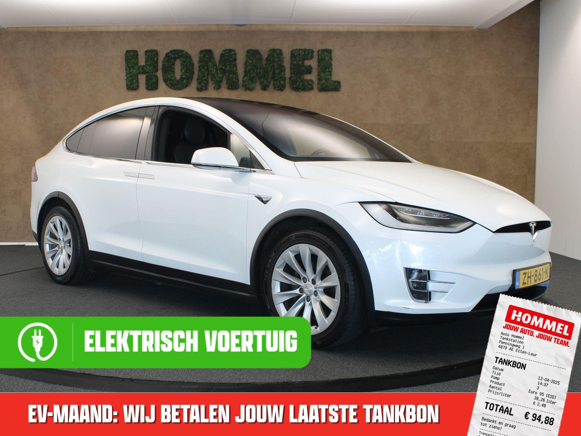 Tesla Model X 75D Base - ORIGINEEL NEDERLANDSE AUTO - AFKOMS, Auto's, Automaat, Model X, Gebruikt, Zwart