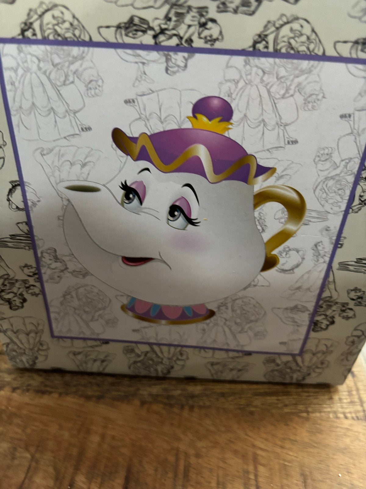 Disney Belle en het Beest Mevrouw Theepot en chip mug mokken, Ophalen, Overige merken, Keramiek, Nieuw