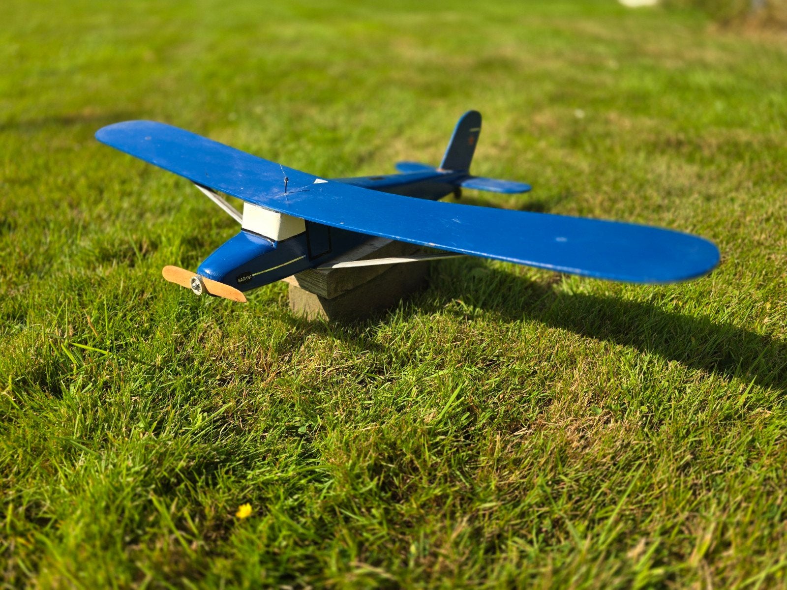 Garant Houten Vliegtuig Model - Blauw, Gebruikt, Groter dan 1:72, Vliegtuig, Ophalen