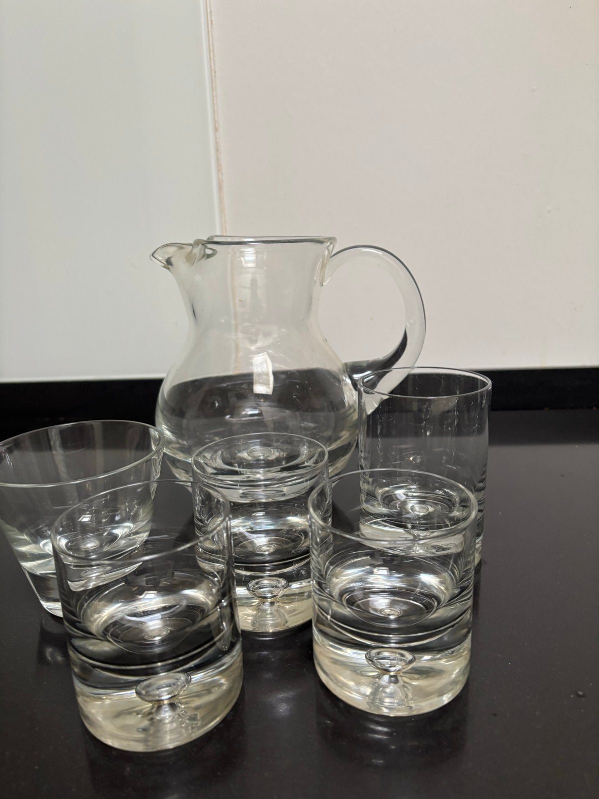 Krosno karaf met 5 glazen Bonny, Glas of Glazen, Overige merken, Ophalen of Verzenden, Modern