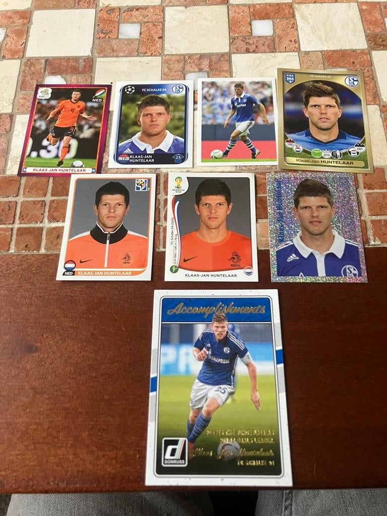 Huntelaar Schalke 04 Ajax oranje panini, Verzamelen, Ophalen of Verzenden, Zo goed als nieuw, Ajax, Poster, Plaatje of Sticker