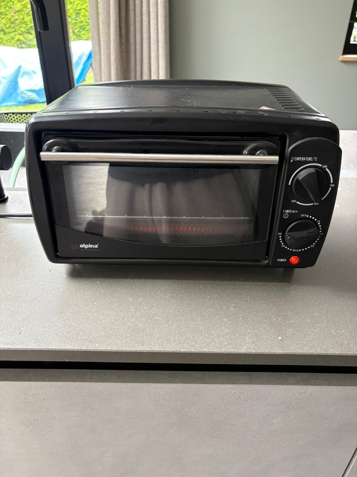 Alpina mini-oven / toaster oven 800W, Ophalen of Verzenden, Gebruikt, Minder dan 45 cm