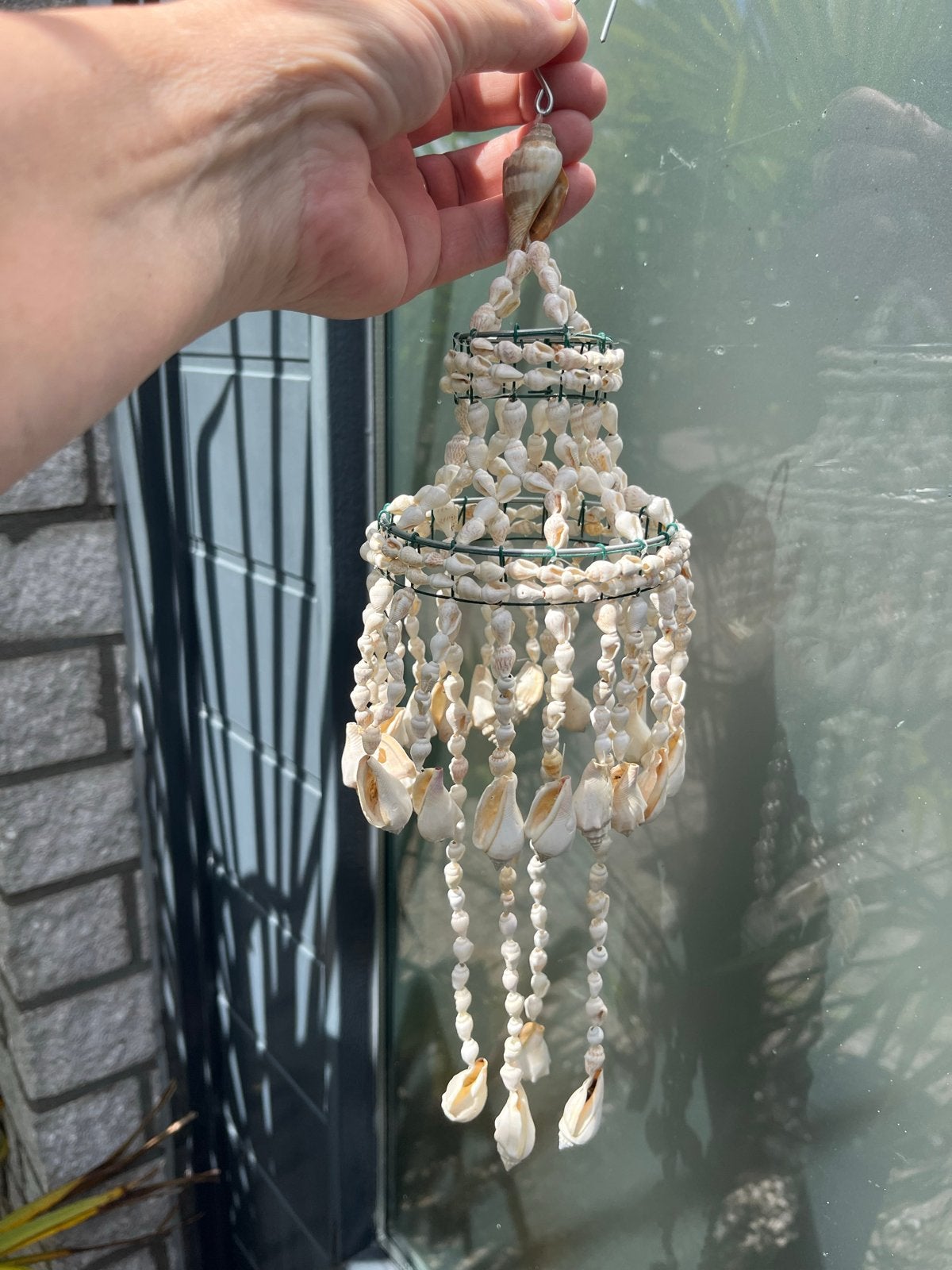 Decoratieve mini Schelpenhanger - Boho Stijl, Huis en Inrichting, Beige, Boho, Ophalen of Verzenden, Zo goed als nieuw