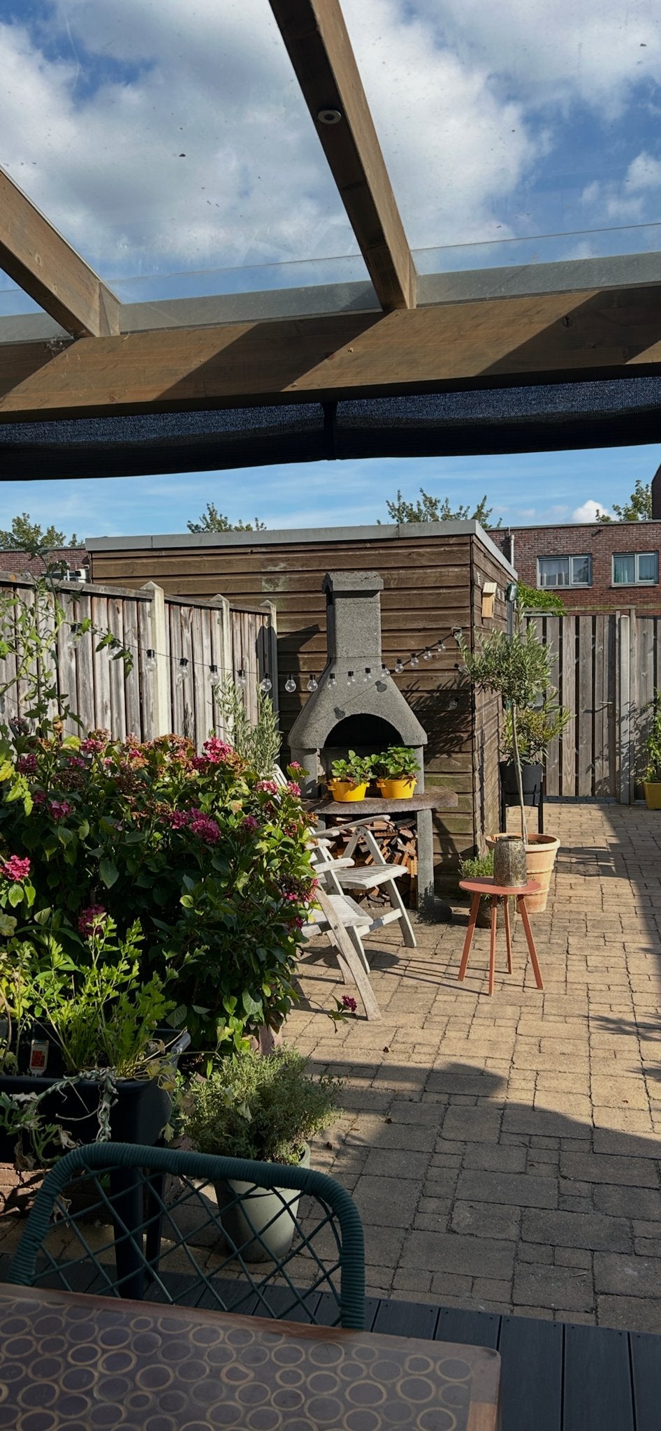 Tuinbarbecue/haard van steen