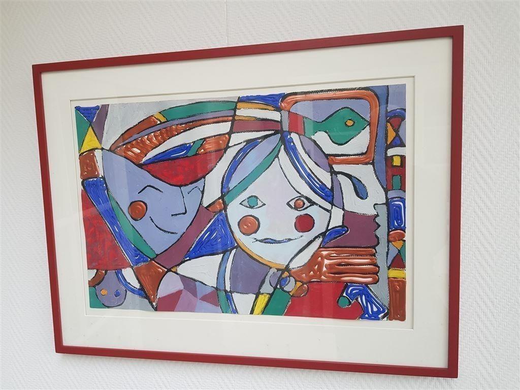 modern schilderij, gesigneerd, Ophalen