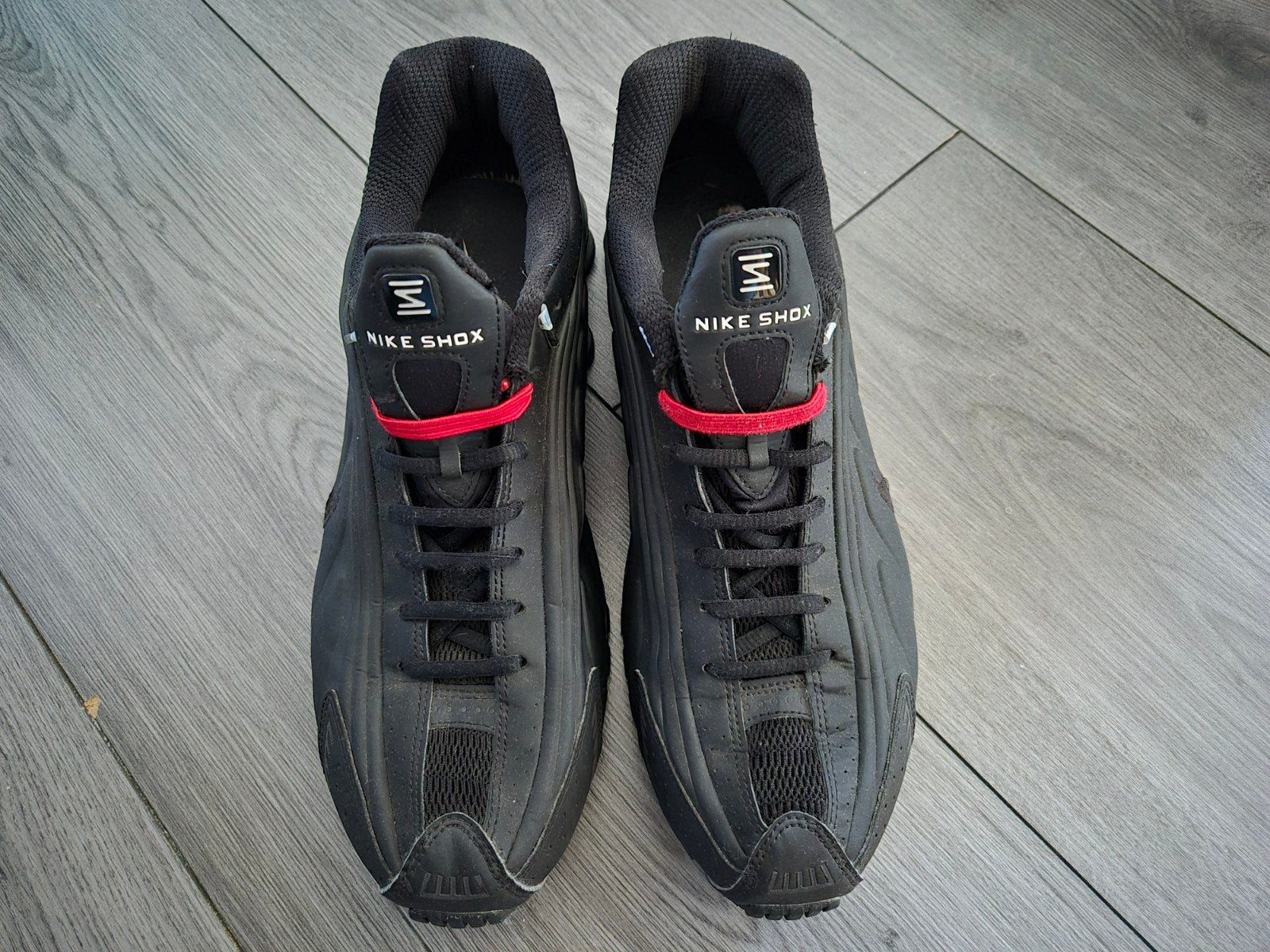 Nike Shox R4 Heren Schoenen - Maat 46 - Black-Black-Black, Zwart, Nike, Ophalen of Verzenden, Sneakers of Gympen