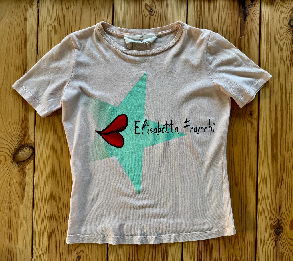 Top / Shirt Elisabetta Franchi - Roze - XS Small maat 34 36, Kleding | Dames, Elisabetta Franchi, Ophalen of Verzenden, Zo goed als nieuw